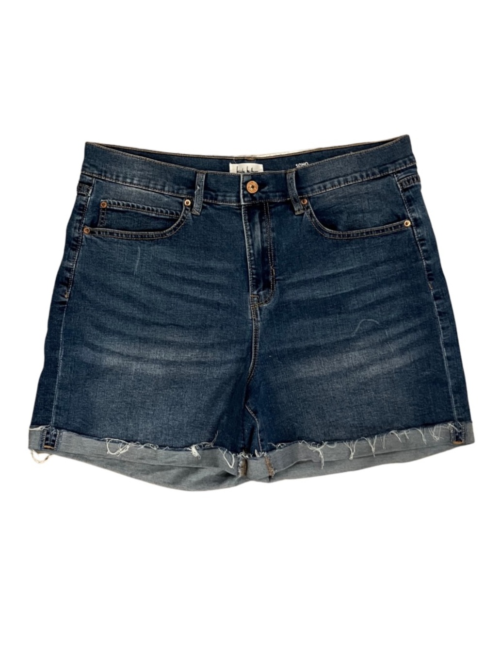 Nicole Miller SoHo high rise Jean shorts size 12